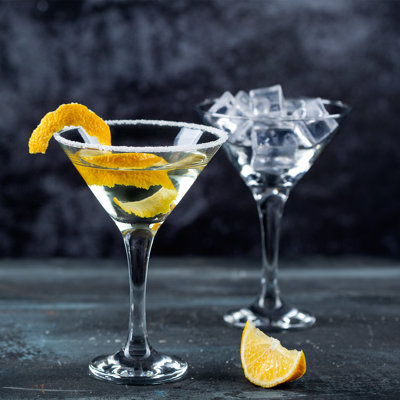 Volarium Martini Glasses Set of 4, Classics 4 Piece Martini Set, Perfect Cocktail Glasses, 6 Ounce Capacity