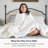Delara 3-in-1 Down Alternative Duvet Inserts - 150 + 350 GSM Snap Together for 500 GSM Winter Warmth, GOTS Certified Organic Cotton Shell, 300TC Sateen, Baffle Box, 8 Snap Tabs, Hypoallergenic - Twin 68"×86"-681897624