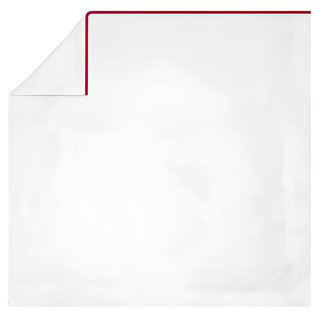 400TC Embroidery Cotton Sateen 4 Piece Sheet Set Fitted Sheet Fits Upto 16" Deep Pocket, Burgundy Border, Full Sheet Set