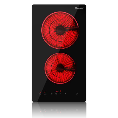 12 Inch 2 Burner Electric Radiant Cooktop