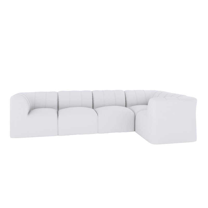 Canapé d'extérieur 102 po Sunbrella® de Praia, Tissu blanc Sunbrella®