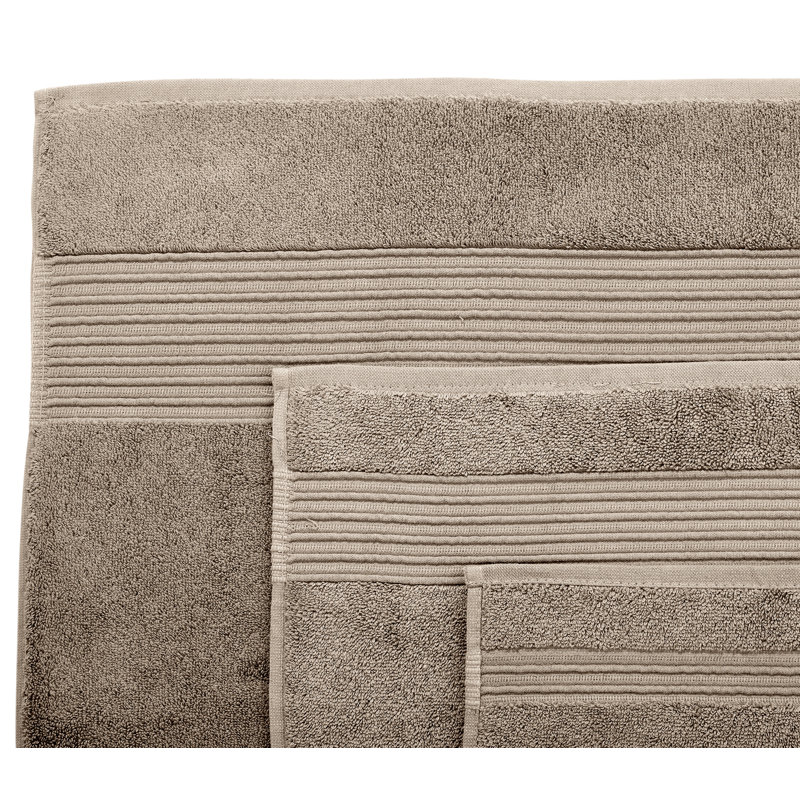 Ensemble de serviettes 6 pièces Adalrik, Taupe