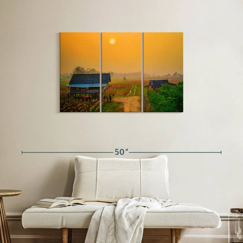 Alvord, coucher de soleil en Thaïlande, H 24 po x l 38 po