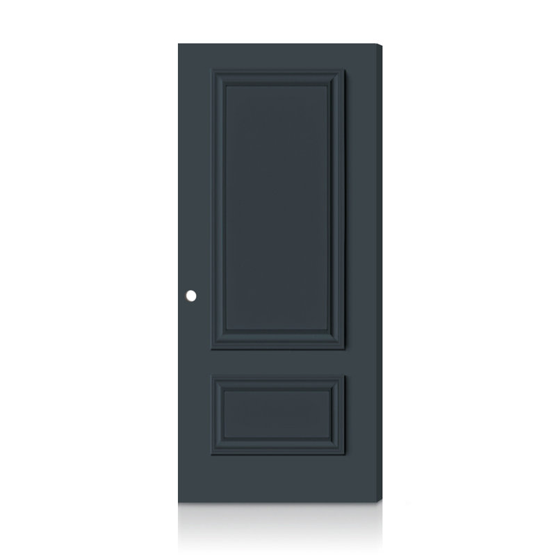 Dalle de porte intérieure en composite 2 panneaux droite et ignifuge résistante au feu Palazzo, Gris anthracite, 80 x 36, Oui