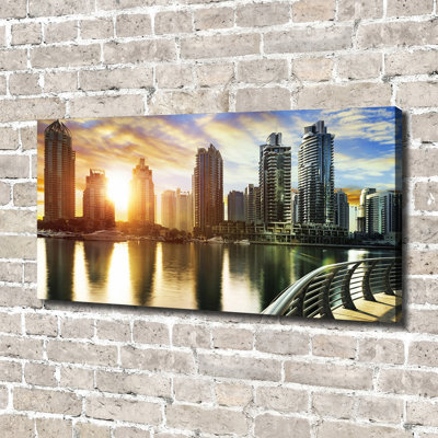 Dubai Sunset - No Frame Print on Canvas