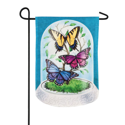 Double Sided 18'' H x 12.5'' W Linen Animal Garden Flag