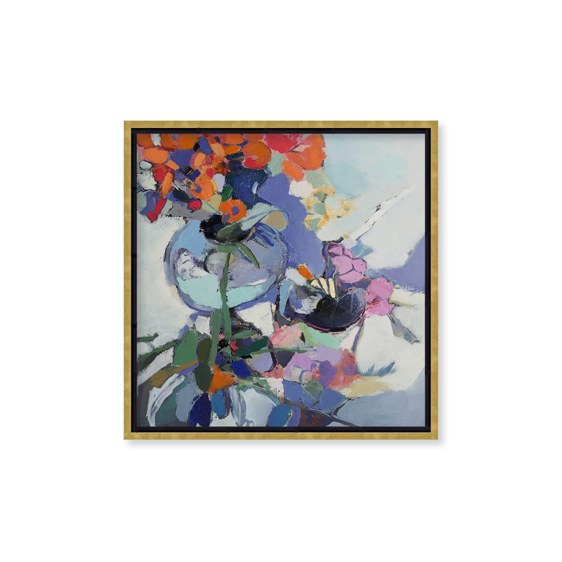 Coquelicots orange inspirés de la nature par Elena Shraibman, H 48 po x l 48 po