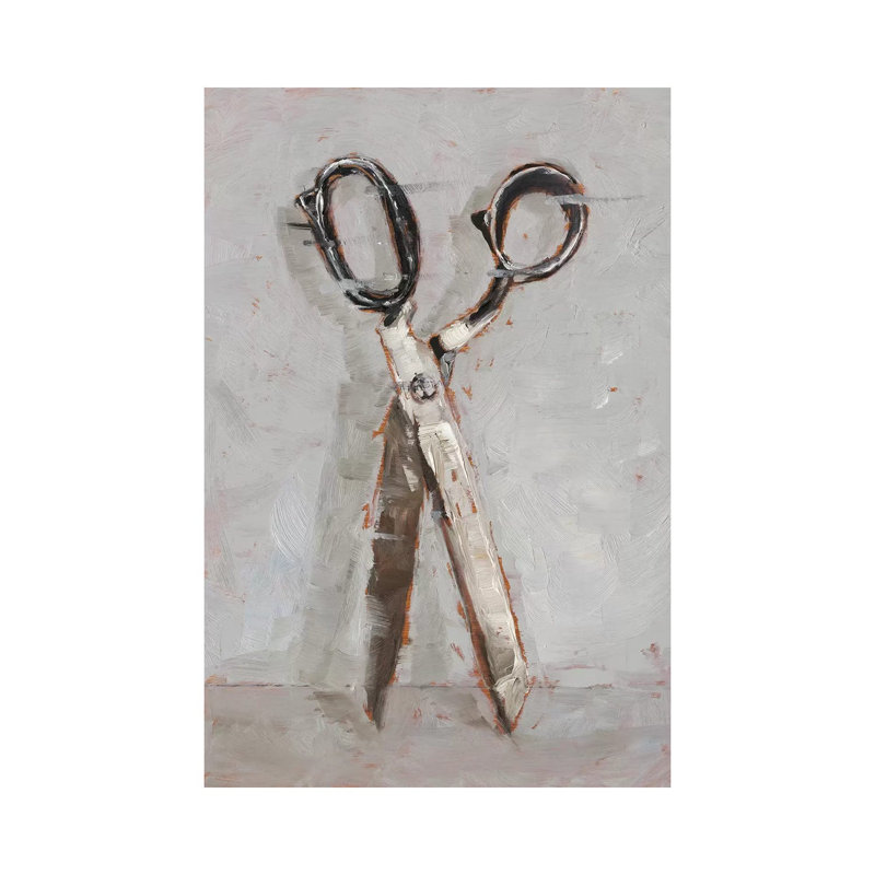 «Cut It Out I» par Ethan Harper - reproduction d'art, H 40 po x l 26 po x P 1,5 po, Toile tendue, Pas de tapis
