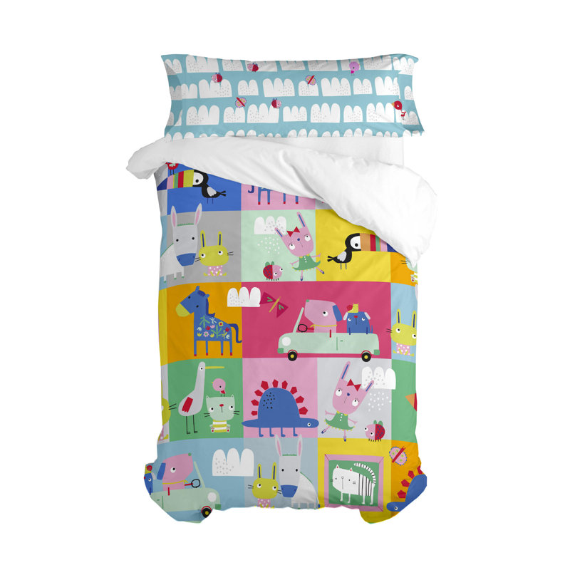 Faysal Duvet Cover Set with Pillowcases, 180 x 220cm Duvet Cover + 1 Pillowcase (45 x 125)