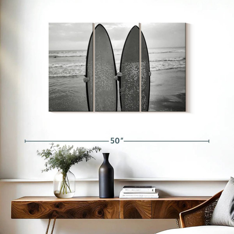 Reproduction d'art sur toile monochromes, H 38 po x l 24 po x P 1,25 po