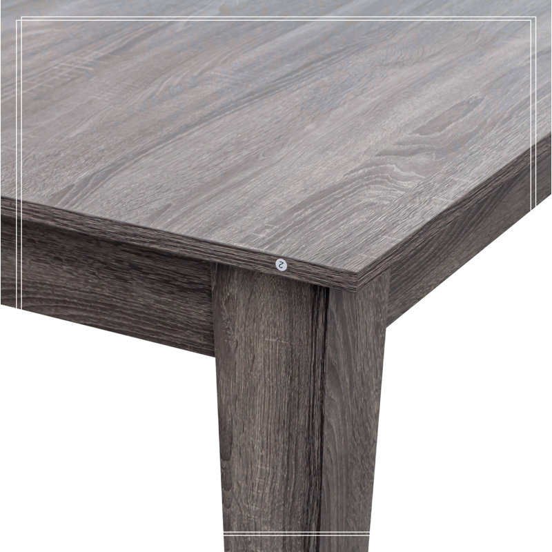 Table de salle à manger, grande table de cuisine extensible de 106,3 po