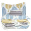 Ensemble d'édredon en duvet d'oie douce et moelleuse 7 pièces avec ensemble de draps 4 pièces Marina-180337750