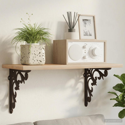 Wall Shelf Brackets Steel Metal Shelf Supports Mounts Outdoor Brackets