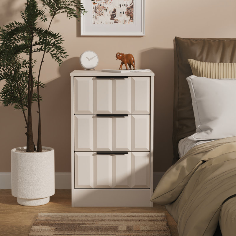 Doss 45 cm W Bedside Table, Kashmir Matt