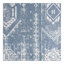 Tapis intérieur / extérieur en polypropylène tissé à la machine rectangulaire bleu / ivoire 9 pi 10 po x 13 pi Bonnetta-2117023526