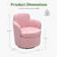 Fauteuil demi-tonneau pivotant Teddy-133228035