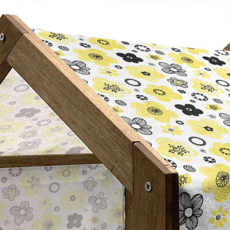 Niche pour chien en bois, H 32,28 po x l 39,37 po x P 28,35 po