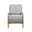 Fauteuil d'appoint avec cadre en bois massif-1158498050