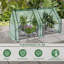 Mini Greenhouse with Roll-up Windows, Garden Greenhouse with Metal Frame, 140g/m² PE Cover, 4 Ground Pegs, 180x90x90cm-131377984