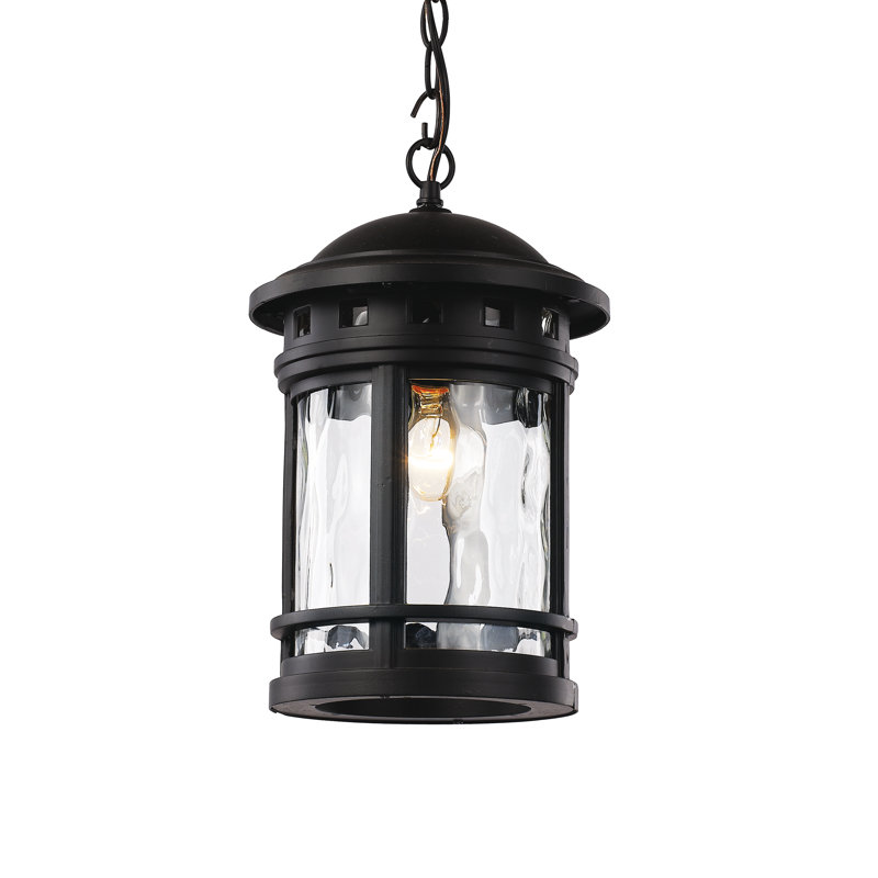 Lanterne suspendue d'extérieur 1 lumière Kiondre, H 51 po x l 9 po x P 9 po