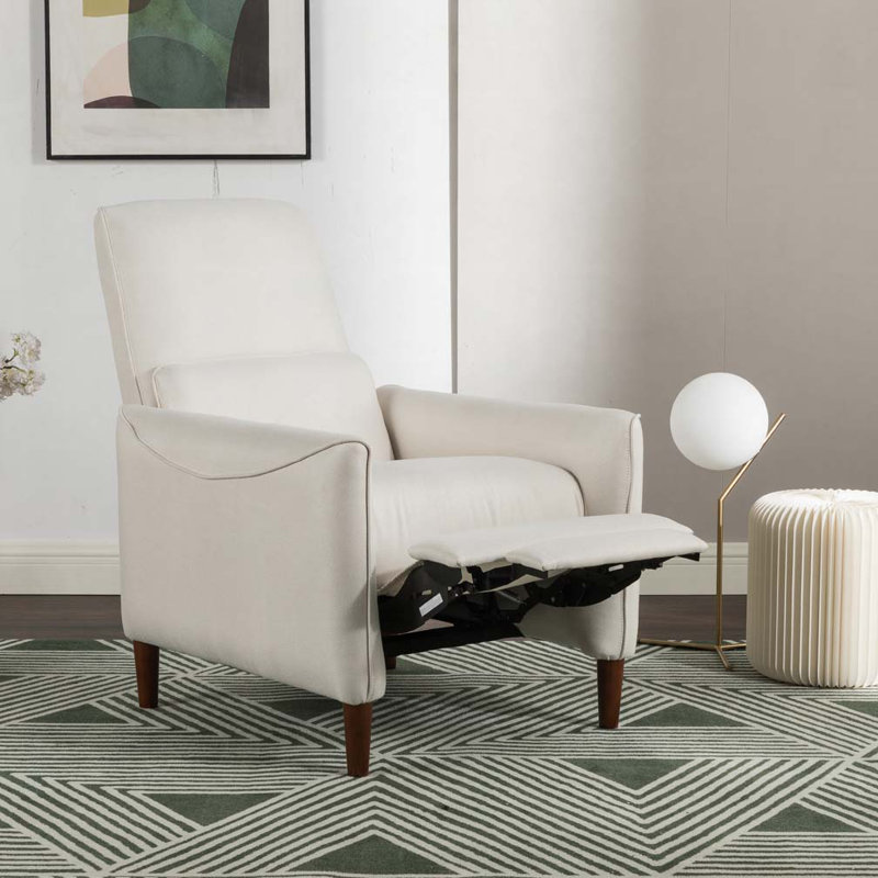 Fauteuil inclinable à poussoir, Beige