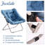 Soft Faux Fur Oversized Folding Accent Chair-935085485