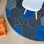 Hex Geometric Area Rug in Blue-66301153