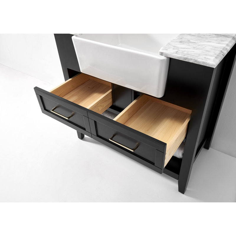36'' W Single Vanity, Black Onyx