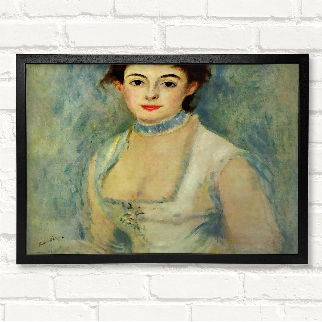 Madame Henriot von Pierre-Auguste Renoir - Geschlossener Eckrahmen Kunstdrucke auf Holz