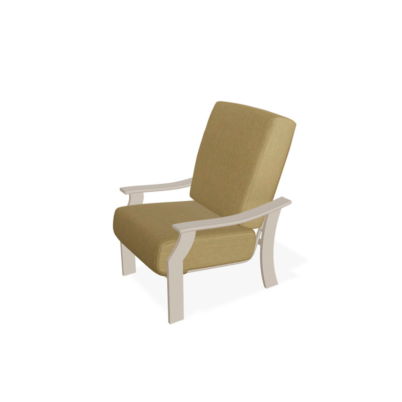 St. Catherine Outdoor Lounge Chair, Canvas Heather Beige Sunbrella® Canvas, Textured Desert