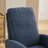 Boucle Fabric Rocking Chair with Retractable Footrest, Side Pocket-1880491437