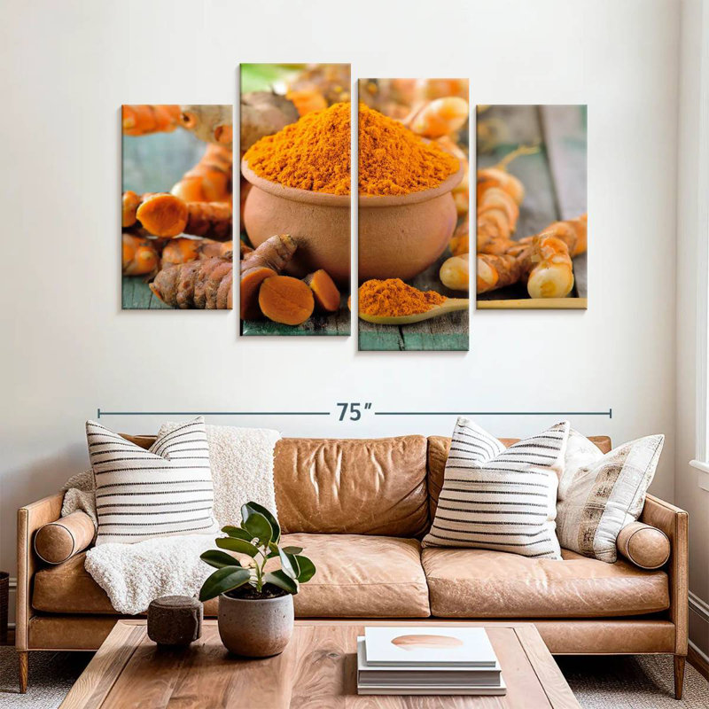 Yarlin Golden Turmeric Spice, 42" H x 68" W