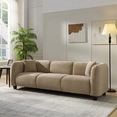 87 In. 3 Seater Modern Upholstered