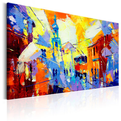 Couleurs de la ville - reproduction sur toile tendue