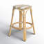 Tabouret de bar et de comptoir en rotin tissé à la main Alastair-799526613-799526606