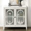 Console avec 2 espaces de rangement - Garde les articles dans des panneaux de verre