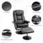 Fauteuil inclinable pivotant en cuir synthétique-573307236