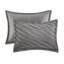 Édredon pour grand lit 7 pièces en gris - motif diagonal, ensemble de literie de luxe, rembourrage toutes saisons, motif élégant moderne standard 100, accessoires assortis, design-128835975