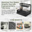 Rangement sous l'évier, tiroir coulissant pour armoire, panier coulissant en métal, support de rangement pour évier de cuisine, noir-128514512