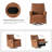 Jerseyville Transitional Leather Swivel Rocker Manual Recliner-2130623083