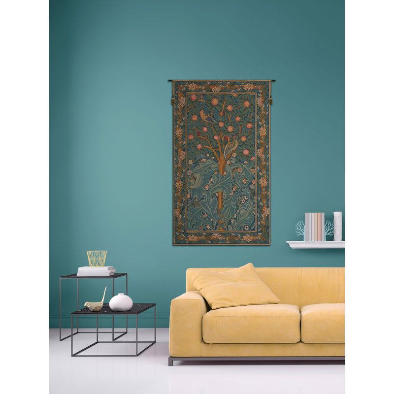 Woodpecker Without Verse European Tapestry Wall Hanging