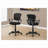 Office Chair,Adjustable Height,Swivel,Ergonomic,Armrests,Computer Desk,Work,Juvenile,Black Mesh,Black Metal,Contemporary,-660986405