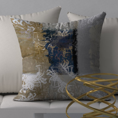 Abstract Reversible Throw Pillow