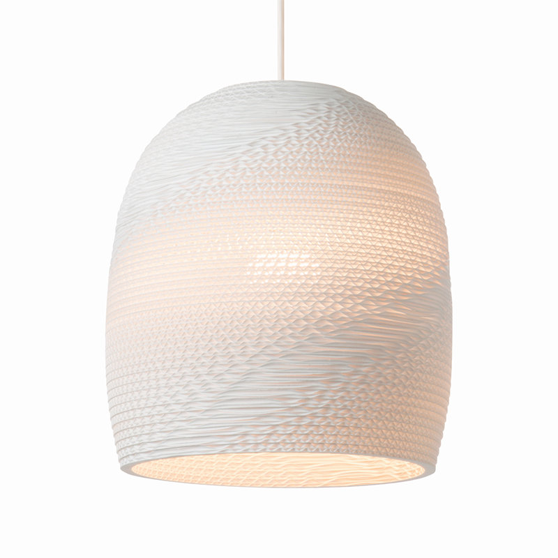 Luminaire suspendu Scraplights Bell 10 blanc, H 11 po x l 10,5 po x P 10,5 po, Blanc