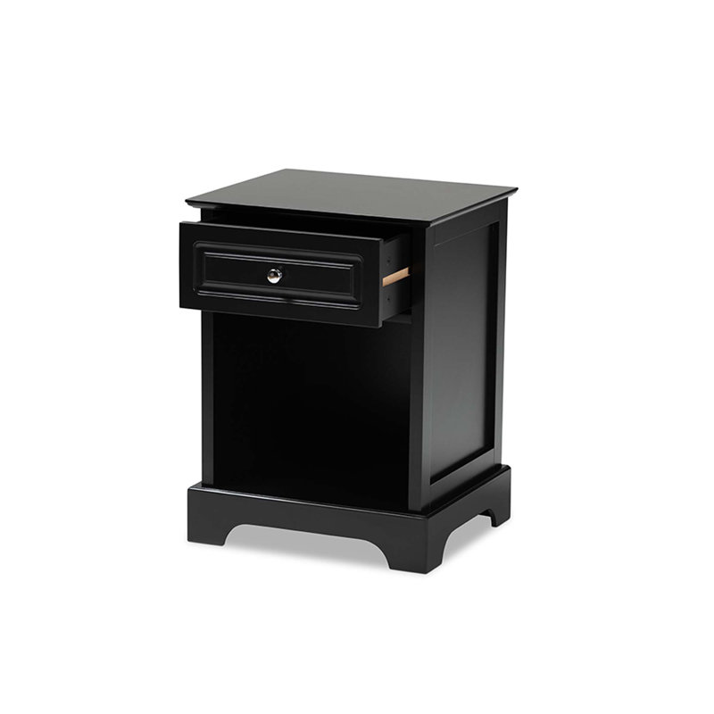Table de chevet 1 tiroir Caden Ashfield, Noir