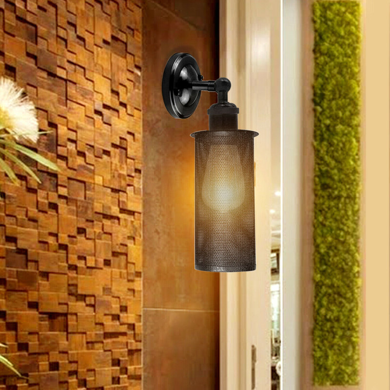 Bruen Wall Sconce, Black, No