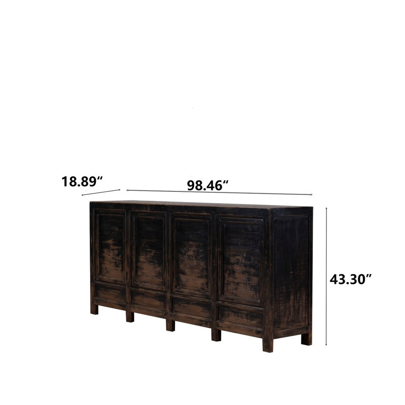 98 in. W Solid Wood Sideboard