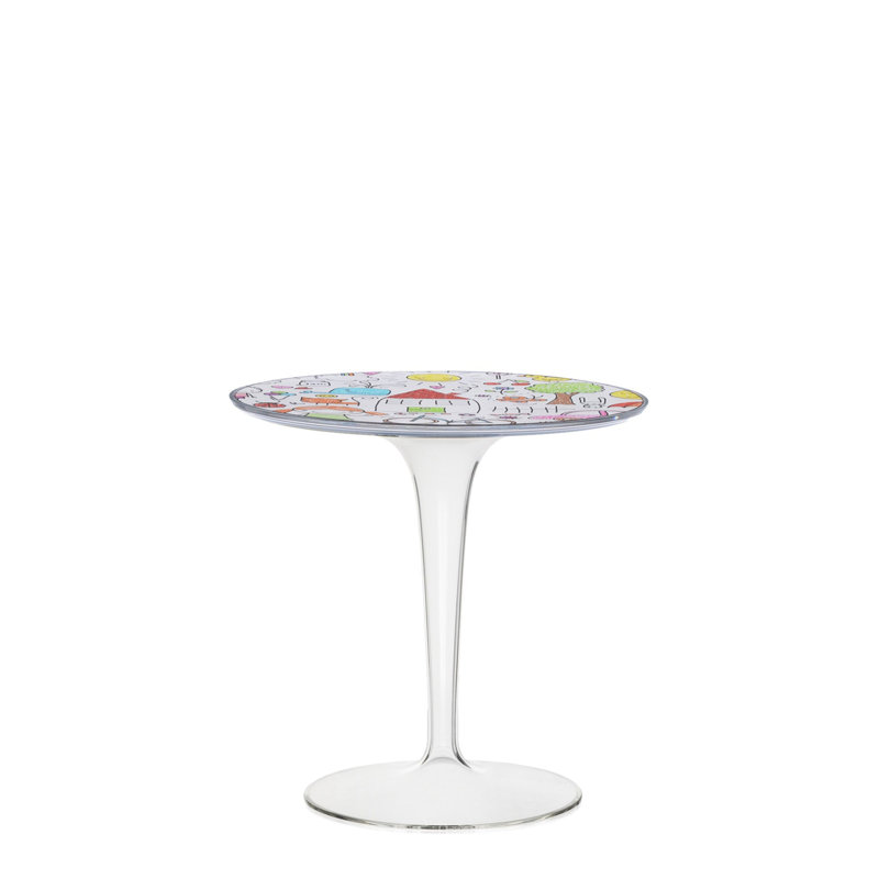 Tip Top End Table, Sketch Print