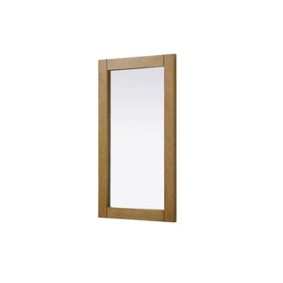 Noah Wooden Rectangle Mirror 18 x 32 in Honey Teak