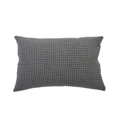 Zuma Cream/Charcoal/Natural/Mist Cotton Piece Sham